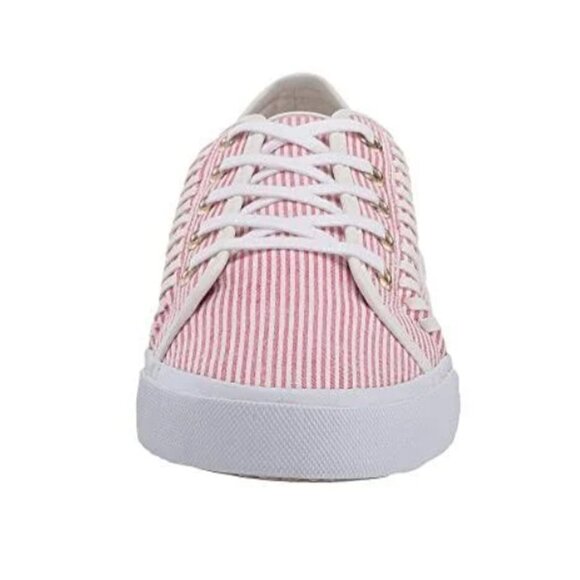 Jack Rogers Carter Seersucker Red White 7M NIB - Picture 2 of 8